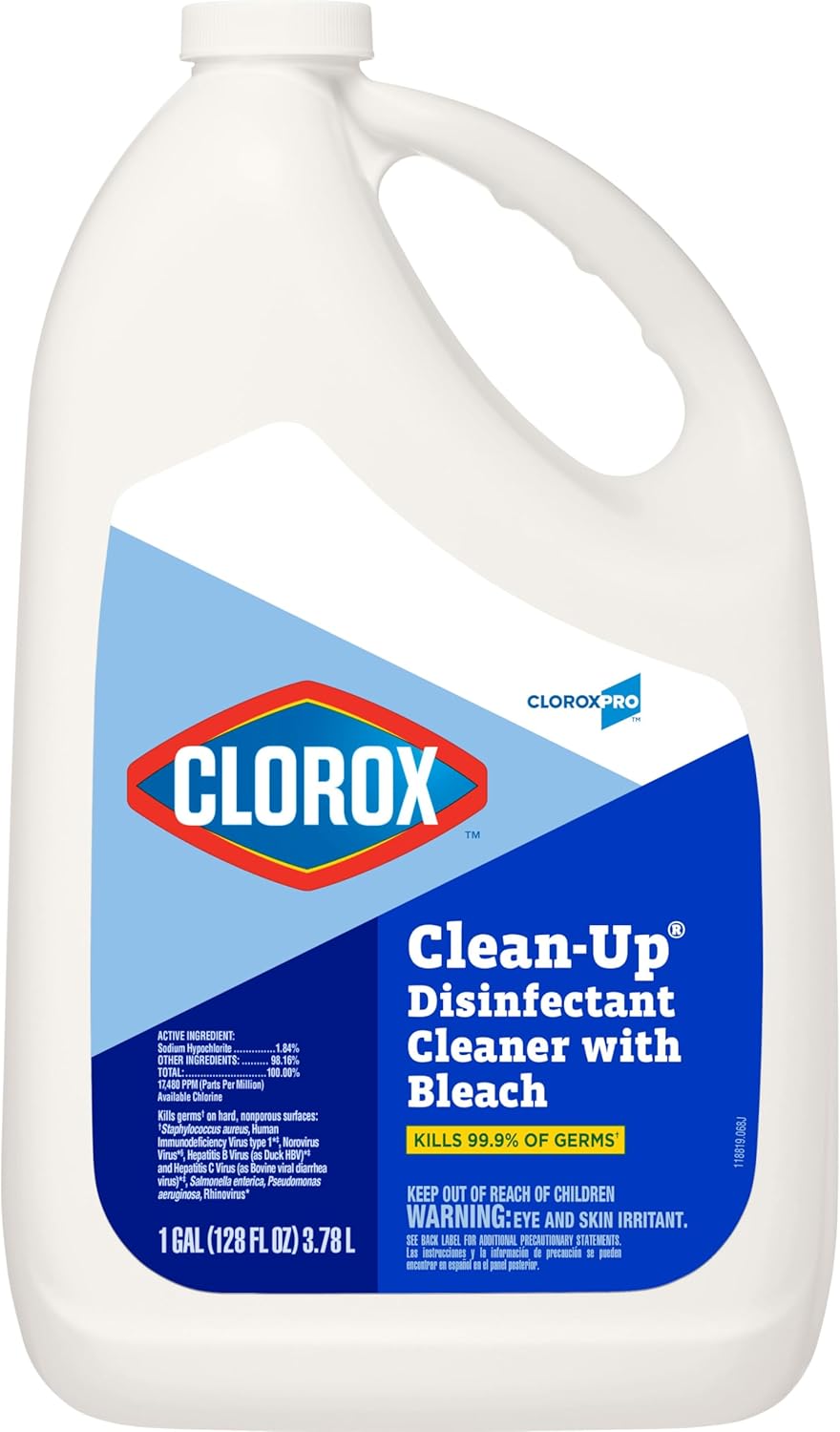 CloroxPro Clorox Clean Up Disinfectant Cleaner With Bleach Refill, 128 Ounces (Package May Vary)